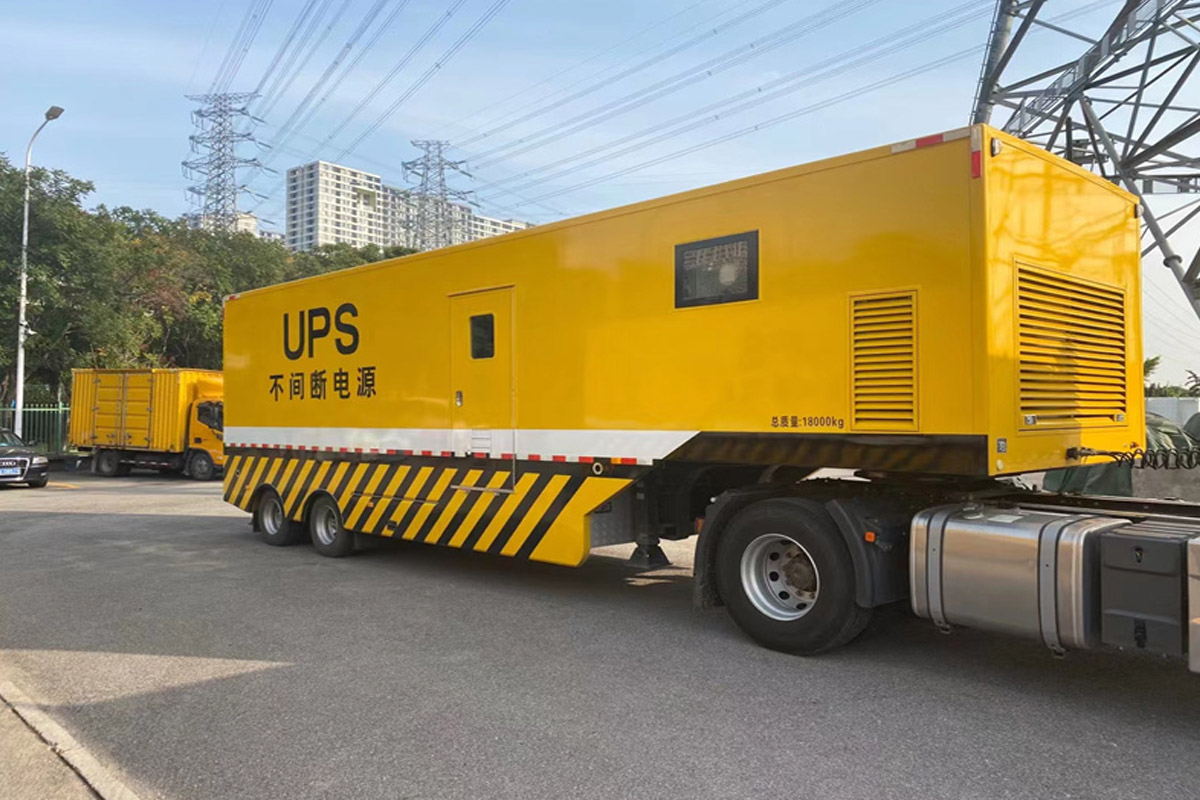 义乌发电机租赁施工现场